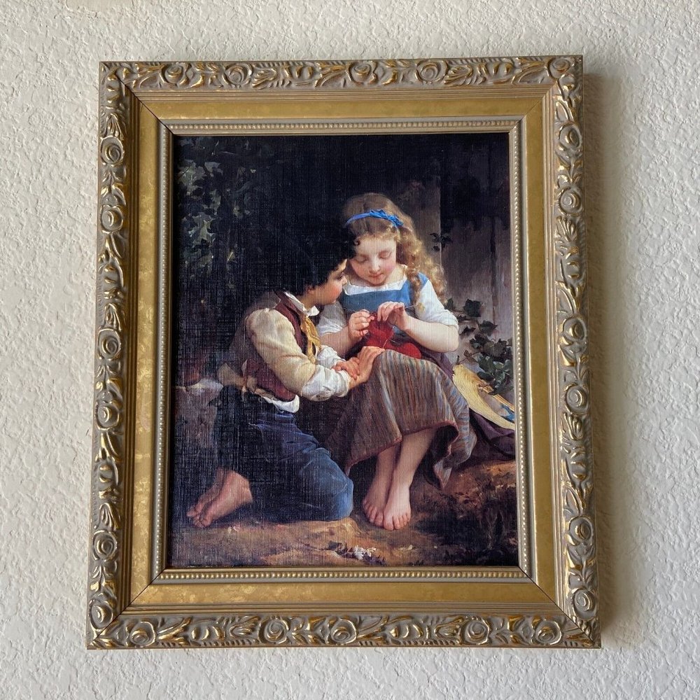 Cedar Creek Art Print Framed A Special Moment by Emile Minier 10.75'' x 12.75'' - Picture 7 of 8